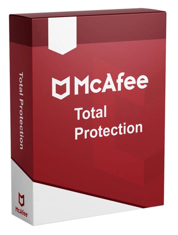 McAfee Total Protection antivirus software.